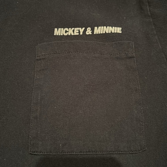 Rare Vintage Unisex Disney Apparel Mickey and Minnie Mouse Black T-Shirt Cotton - Picture 5 of 10